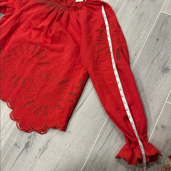 Ulla Johnson Louisa Blouse Size 6 in Poppy - Picture 9 of 9